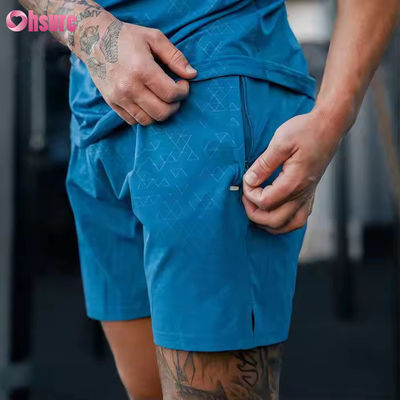 Gymnastikshorts für Männer mit individuellem Logo Athletic 100% Nylon Gewebe Aktivboden für Sport