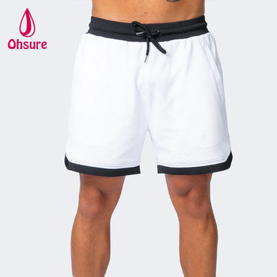 Oem Einfarbige Herren Sommer Atmungsaktive Mesh Gym Shorts Training Workout Wear Schnell Trocknende Gym Shorts für Herren Sportbekleidung Neue Shorts
