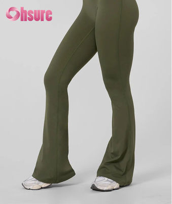 Dear-Lover Kundenspezifisches Logo Damen High Rise Yoga Leggings Schwarz Einfarbig Bund Beidseitige Taschen Feuchtigkeitsableitendes Workout Yoga