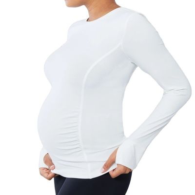Neue Damen-T-Shirts mit langem Ärmeln Casual Jersey Top Pflege und Schwangerschaft Stillen Mutterschaftsbekleidung