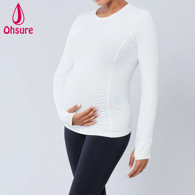Neue Damen-T-Shirts mit langem Ärmeln Casual Jersey Top Pflege und Schwangerschaft Stillen Mutterschaftsbekleidung