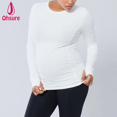 Neue Damen-T-Shirts mit langem Ärmeln Casual Jersey Top Pflege und Schwangerschaft Stillen Mutterschaftsbekleidung