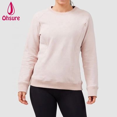 Hochwertiger Still-Hoodie, weicher Stillpullover, lässiges Sweatshirt, Fitness-Umstandsmode, Damen-Strickstoff, 10-12 Tage