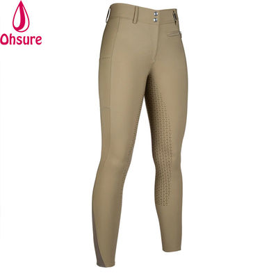 Neues Design Reiter Silicone Vollsitz Pferde Reiten Strumpfhosen Leggings Frauen Sport Reiten Hosen