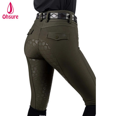 Custom Reitbekleidung Reithosen Jodhpur Hochgürtel Breien Silizium Anti-Rutsch Reitbreien Reit Outfit