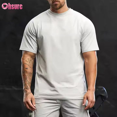 Custom 95% Baumwolle Spandex Crew Hals Kurz Raglan Ärmel Entspannte Fitness Training Gym t-Shirt für Männer