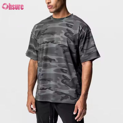 Custom Logo Neues Design Training Sport T-Shirt Männer 100% Baumwolle Schwergewichtsbox Fit Running Oversize Fitness Fitness Gym Shirt