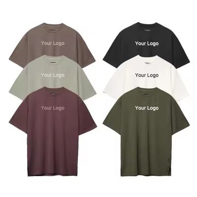 Custom Logo Neues Design Training Sport T-Shirt Männer 100% Baumwolle Schwergewichtsbox Fit Running Oversize Fitness Fitness Gym Shirt