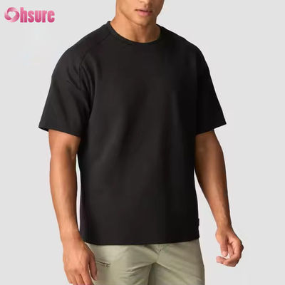 Custom Grau 100% Baumwolle T-Shirt Schwergewicht Oversized Tee Lauf Training Sport Fitness-Shirt Männer