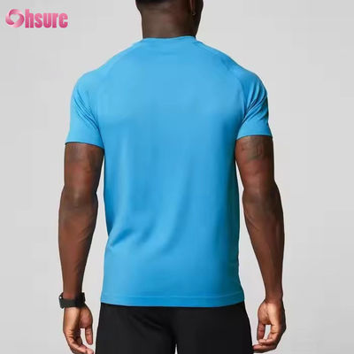 Custom Polyester Spandex Leichtgewicht Atmung schlanke Muskeln Sport Fitness-T-Shirt für Männer