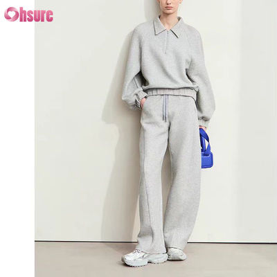 Custom 500 GSM 100% Baumwolle Baggy Fleece Hoodie Jogger Set Unisex 2-teiliger Sweatsuit Winter High Quality Trainer