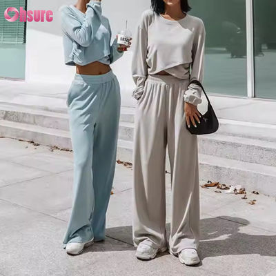 Großhandel Frauen Hoodies Set Herbst und Winter Neues modisches Sport und Freizeit Hoodie Set Casual Anzug für Frau