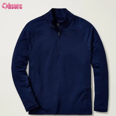 Männer hochwertige Super Fashion Halb-Zip-Pullover Komfortable weiße Viertel-Zip-Pullover Stickerei Stilvolle Sport für den Winter