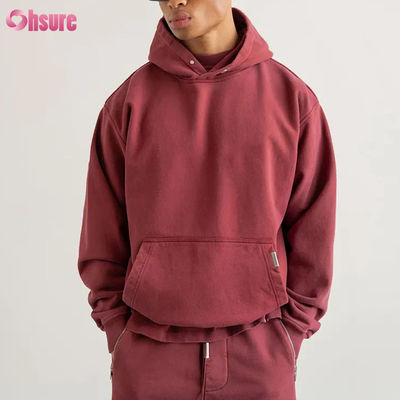 Hoodie mit individuellem Logo Hochwertige Herren Sweatshirts Hoodies Hoodie mit individuellem Logo Schwergewicht Baumwolle Oversized Herren Hoodie mit überschnittenen Schultern
