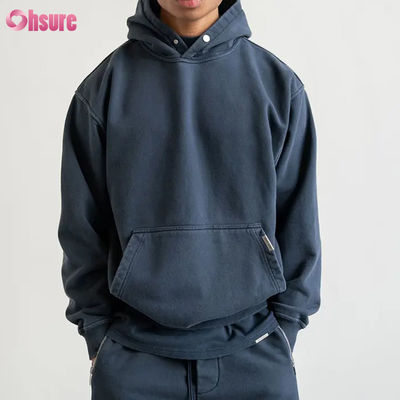 Hoodie mit individuellem Logo Hochwertige Herren Sweatshirts Hoodies Hoodie mit individuellem Logo Schwergewicht Baumwolle Oversized Herren Hoodie mit überschnittenen Schultern