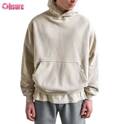 Hoodie mit individuellem Logo Hochwertige Herren Sweatshirts Hoodies Hoodie mit individuellem Logo Schwergewicht Baumwolle Oversized Herren Hoodie mit überschnittenen Schultern