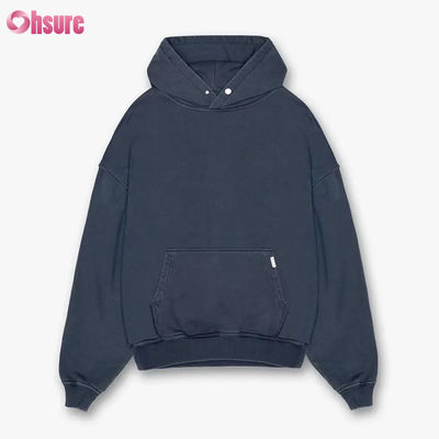 Hoodie mit individuellem Logo Hochwertige Herren Sweatshirts Hoodies Hoodie mit individuellem Logo Schwergewicht Baumwolle Oversized Herren Hoodie mit überschnittenen Schultern