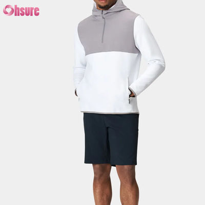Hochwertiges Polyester-Sportpullover für Männer Hoodie Halbzip Design Wasserdicht und leichte Leistung