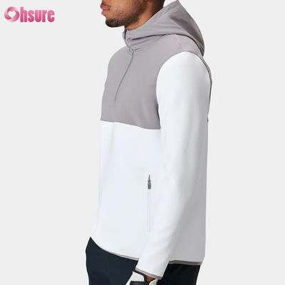 Hochwertiges Polyester-Sportpullover für Männer Hoodie Halbzip Design Wasserdicht und leichte Leistung