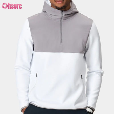 Hochwertiges Polyester-Sportpullover für Männer Hoodie Halbzip Design Wasserdicht und leichte Leistung