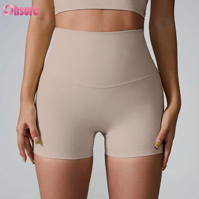 2025 Neuer Stil Hochwertige Atmungsaktive Mehrfarbige Spandex/Nylon Fitness Shorts Heißer Verkauf Damen Gymnastikhosen für Training
