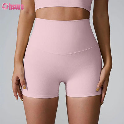 2025 Neuer Stil Hochwertige Atmungsaktive Mehrfarbige Spandex/Nylon Fitness Shorts Heißer Verkauf Damen Gymnastikhosen für Training