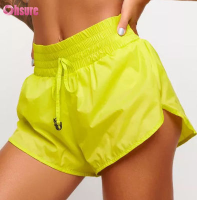 Neue atmungsaktive, lockere Anti-Walking-Yoga-Shorts, Outdoor-Freizeit, Running, 100% Nylon, Sporthorts, Damen, gesunde Hotpants
