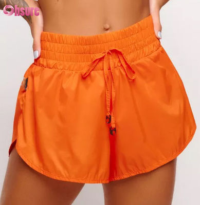 Neue atmungsaktive, lockere Anti-Walking-Yoga-Shorts, Outdoor-Freizeit, Running, 100% Nylon, Sporthorts, Damen, gesunde Hotpants