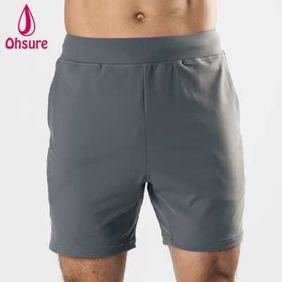 OEM-angepasstes Logo-Design, leichtes Material, Vier-Wege-Stretch, tiefe Fronttaschen, Herren-Sporthosen, Gym-Trainingsshorts