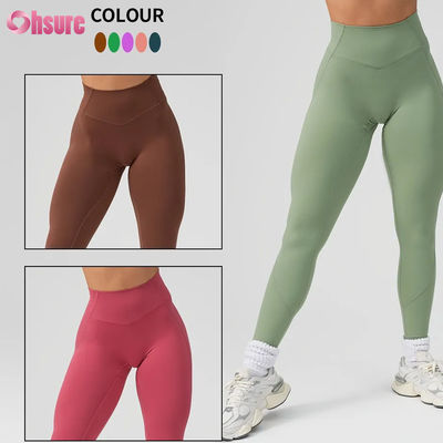Heißer Verkauf High Waist Workout Yoga Leggings Solid für Frauen Sporthosen Benutzerdefinierte Yoga-Kleidung Neue Mode Hohe Qualität für Frauen