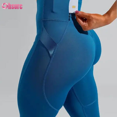 Großhandel Nylon Spandex Gymnastik-Shoes mit hoher Taille Yoga Hosen Hintern Lift Training Enge Fitness Leggings mit elastischem