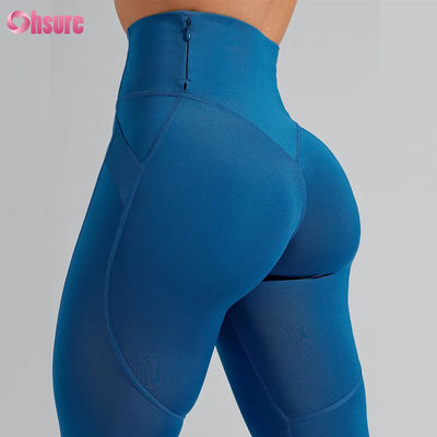 Großhandel Nylon Spandex Gymnastik-Shoes mit hoher Taille Yoga Hosen Hintern Lift Training Enge Fitness Leggings mit elastischem