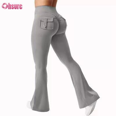 Hochwertige Sporthose Bequeme, vielseitige Sportleggings Yoga-Leggings mit hohem Bund und Falten für Damen