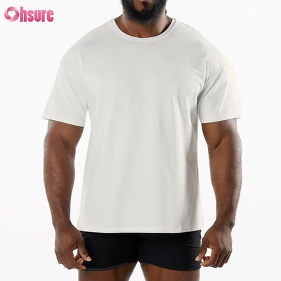 Herren Sport Neuankömmling Rundhals Atmungsaktives Sport T-Shirt 95% Baumwolle 5% Elasthan Material Fitnessstudio Schnelltrocknendes T-Shirt für Herren