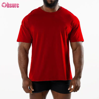 Herren Sport Neuankömmling Rundhals Atmungsaktives Sport T-Shirt 95% Baumwolle 5% Elasthan Material Fitnessstudio Schnelltrocknendes T-Shirt für Herren