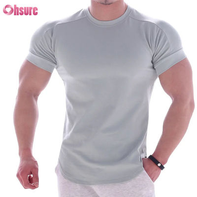 Herren Schnelltrocknendes Sport-T-Shirt Druck Basketball Trainingskleidung mit Stretch-Kurzärmeln für Laufen Fitnessstudio Workouts