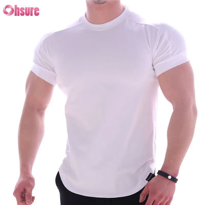 Herren Schnelltrocknendes Sport-T-Shirt Druck Basketball Trainingskleidung mit Stretch-Kurzärmeln für Laufen Fitnessstudio Workouts