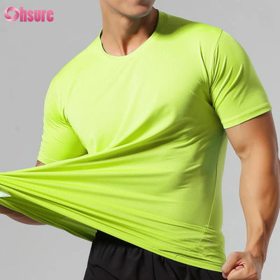 Großhandel Slim Fit Schnelltrocknend Hochwertig Kundenspezifischer Siebdruck Kurzarm Rundhals Blanko Sport Workout T-Shirts für Herren
