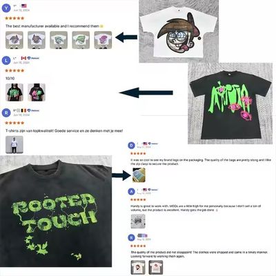 250-300gm Drop Shoulder Graphisch Schwergewichts-T-Shirt Luxus Blank Schwere Baumwolle Straßenbekleidung Boxy Oversized Custom T-Shirt für Männer