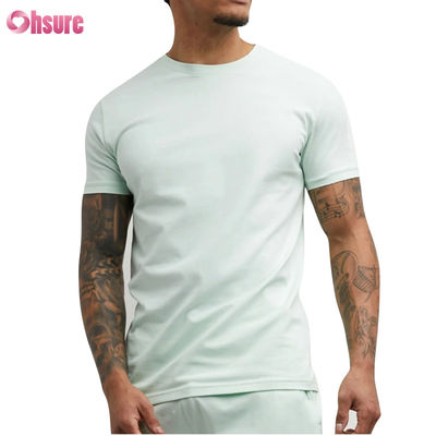 Großhändler Fitness-T-Shirt Sport-T-Shirt für Männer - 100% Baumwolle, Spandexmischung, Running Gym Casual Wear, kurzer Ärmel