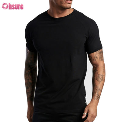 Großhändler Fitness-T-Shirt Sport-T-Shirt für Männer - 100% Baumwolle, Spandexmischung, Running Gym Casual Wear, kurzer Ärmel