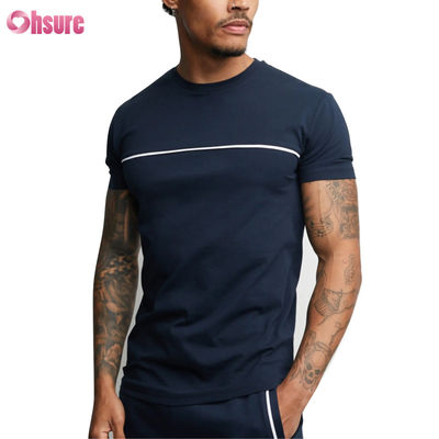 Großhändler Fitness-T-Shirt Sport-T-Shirt für Männer - 100% Baumwolle, Spandexmischung, Running Gym Casual Wear, kurzer Ärmel