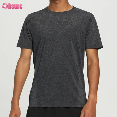 Großhandel Casual Kurzarm Stretch Gym T-Shirt Leicht Atmungsaktiv Slimfit Herren T-Shirts Training Fitness Running Sport T-Shirt