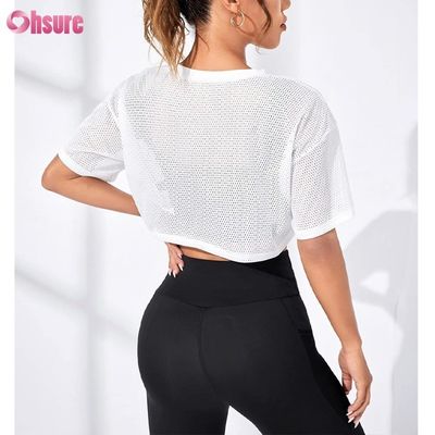 OEM-Fabrikpreis Sommer Leichte Outdoor Workout Mesh Tank Top für Damen