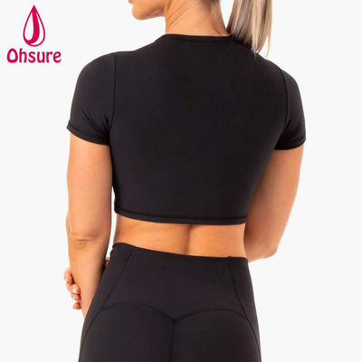 2 Stück T-Shirt Frauen Fitness Fitness Gym Yoga Schnitt Frauen T-Shirt Großhandel Custom Logo Soft Quick Dry Sport 50-100pcs