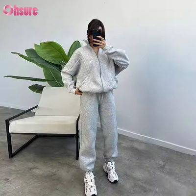 Winter-Damen-Cardigan-Pullover-Set Schildkrötenhals Yoga Sport bequeme warme Hosen Outdoor Freizeit Fitness-Set