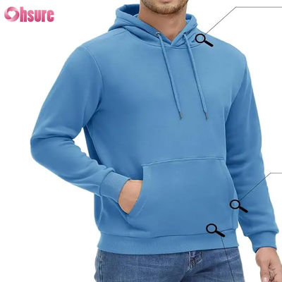 Herren Aktive Hoodies Fleece Gefütterte Sweatshirts Casual Athletic Workout Pullover Mit Tasche Blank Hoodie Hochwertig Gewebt 1 P