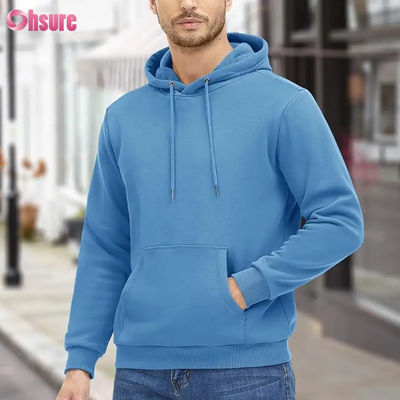 Herren Aktive Hoodies Fleece Gefütterte Sweatshirts Casual Athletic Workout Pullover Mit Tasche Blank Hoodie Hochwertig Gewebt 1 P