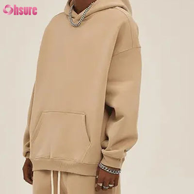 Fleece Oversize Hoodies Casual Pullover Trainingsanzug Herren Hoodies Langarm Rundhals Baumwoll-Jersey-Stoff Winterjacke für Herren