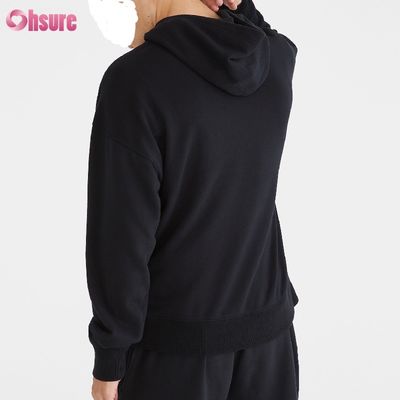 Großhandel Frühjahrs- und Herbst-Baumwolle Französisch Terry Pocket Casual Hoodie für Männer